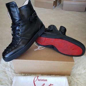 Christian Louboutin Men Black Sneakers Alfie Flat